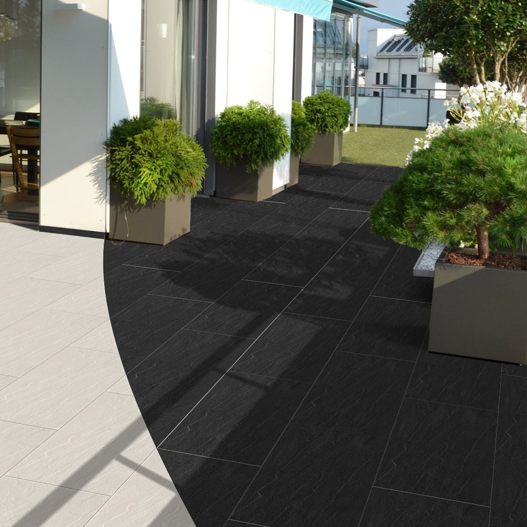 Phối cảnh gạch Taicera G63429 30×60 Slate – minh họa Gạch Taicera G63429 30×60 Slate – phối cảnh minh họa