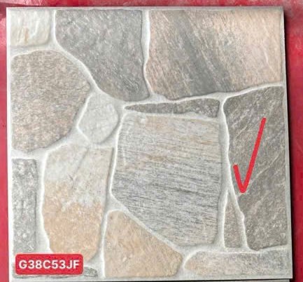 Gạch Taicera G38C53JF – ảnh thực tế Ảnh thực tế gạch Taicera G38C53JF 30x30 Courtyard, tách từ ảnh mẫu