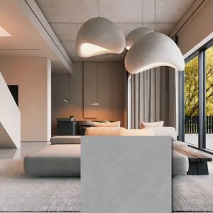 Gạch Taicera Marvel Mist Creek Grey lát phòng khách