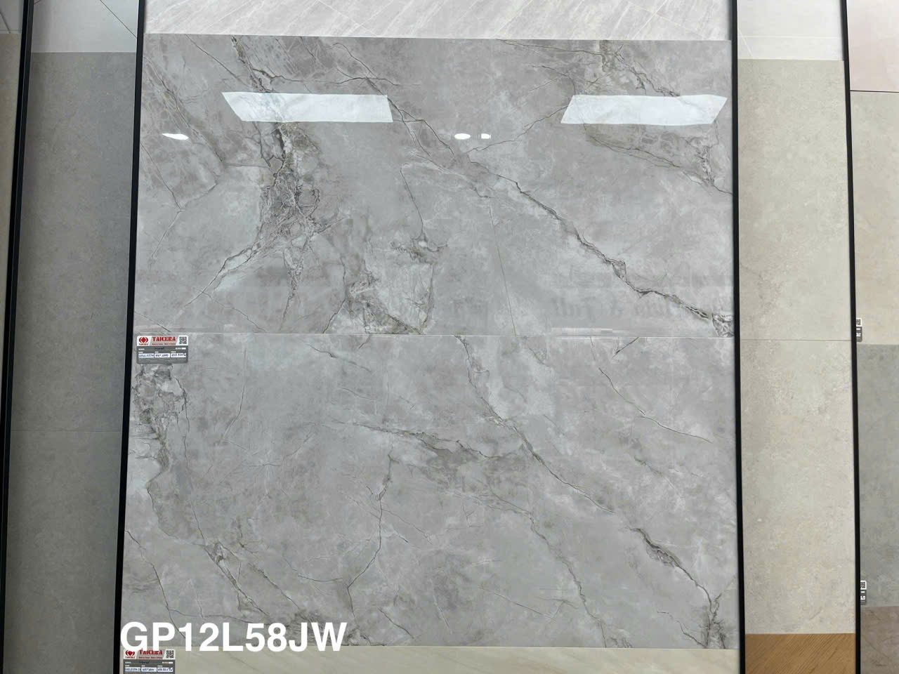 Gạch Taicera GP12L58JW – ảnh thực tế Ảnh thực tế gạch Taicera GP12L58JW 60x120 Marble